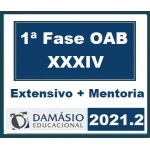 1ª Fase OAB XXXIV (34) COMBO Intensivo + Reta Final (DAMÁSIO 2021.2) (Ordem dos Advogados do Brasil) + super brinde CURSO COMPLETO XXXIII Exame